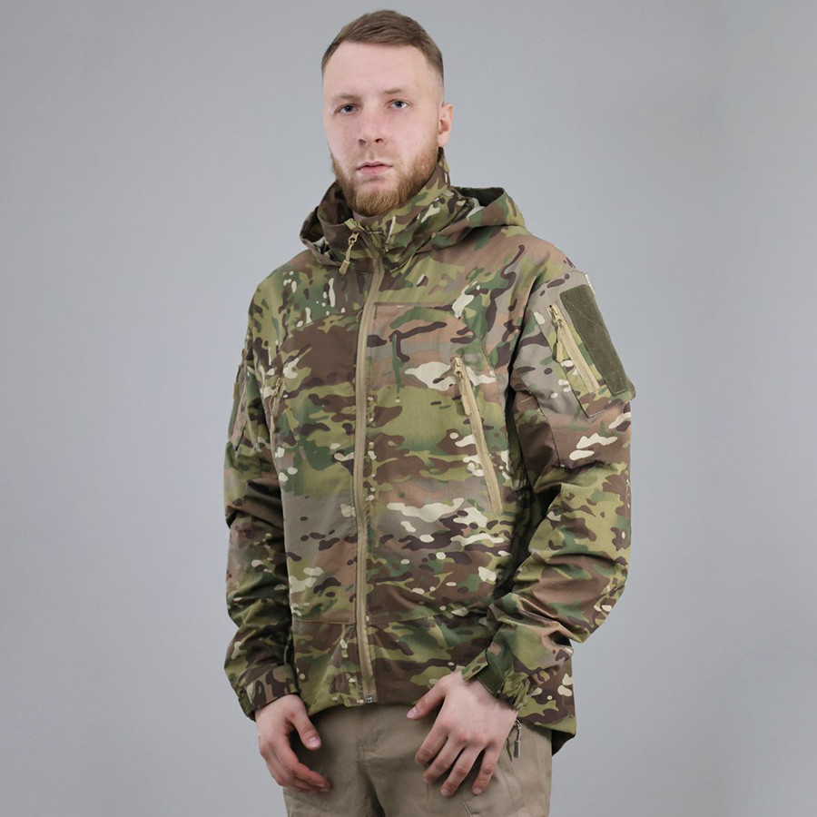 🔥 Куртка ветровка "Level-5" - (Multicam) тактична, теплі, військові, мультикам, ЗСУ, НГУ, фото 1