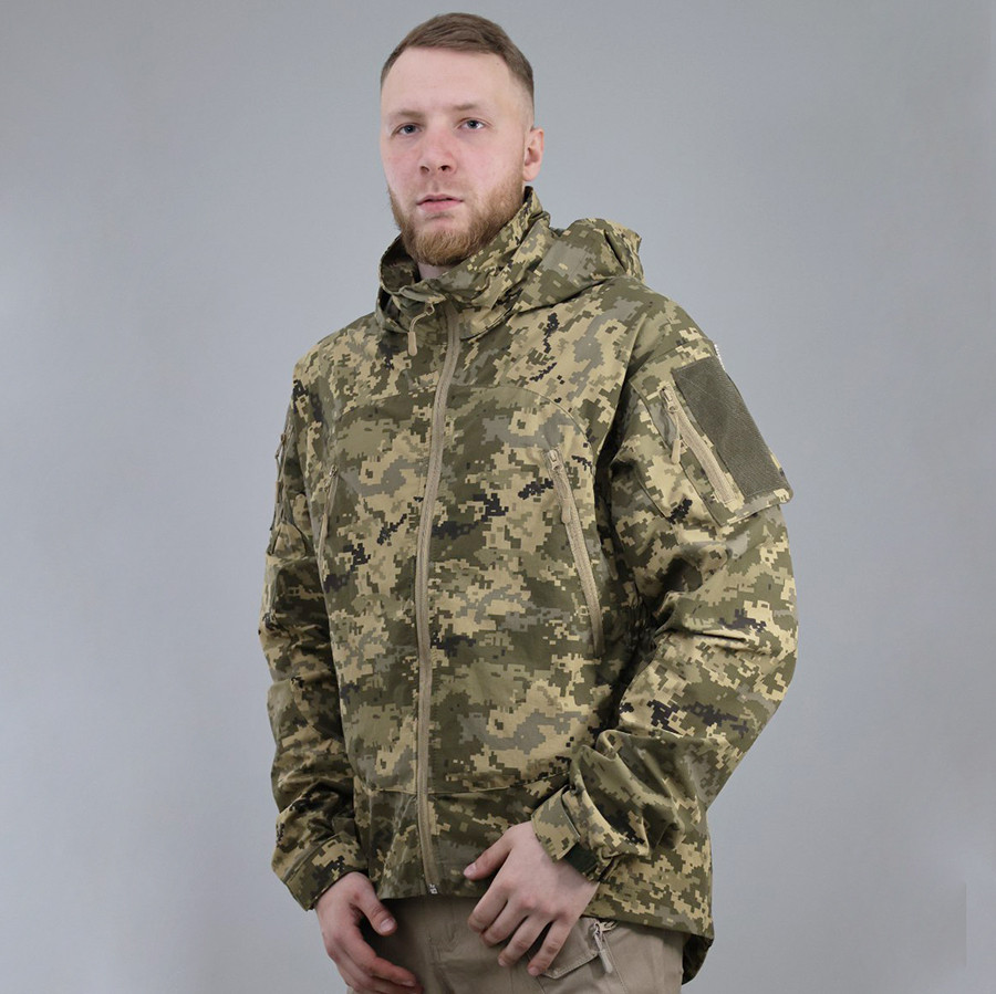 🔥 Куртка ветровка "Ultimatum. Level-5" - (Піксель ММ-14) тактична, теплі, військові, мультикам, ЗСУ, НГУ