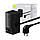 Мережевий зарядний пристрій Baseus PowerCombo Digital PowerStrip 2AC+1U+1C+Retractable-C 65W with 1.5m power, фото 5