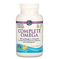 Омега Комплекс із лимоном, Complete Omega, Lemon, Nordic Naturals, 1000 мг, 120 гелевих капсул