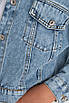 Піджак дитячий для дівчинки джинсовий блакитного кольору 176833T Безкоштовна доставка, фото 3