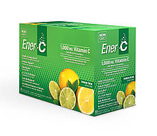 Вітамінний Напій для підвищення імунітету, Смак Лімона та Лайма, Vitamin C, Ener-C, 30 пакетиків