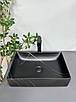 Умивальник (раковина) VBI LATINA BLACK STONE MATT накладний, фото 4
