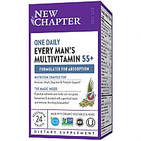 Щоденні мультивітаміни для чоловіків 55+, Every Man's One Daily, New Chapter, 24 таблеток