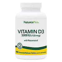 Вітамін D3 Ультра 5000 МО, Natures Plus, 90 таблеток