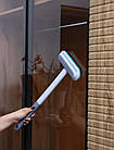 Щітка для прибирання 4в1 для миття вікон, універсальна телескопічна щітка для прибирання будинку від шерсті та пилу, фото 2