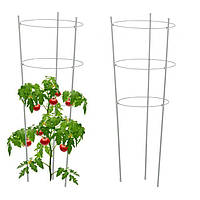 Комплект из 2 опор держателей для вьющихся растений балкона или сада, 76 см, железо/пластик
