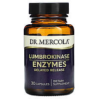 Ферменти для перетравлення білка, Люмброкіназу, Lumbrokinase Enzymes, Dr. Mercola, 30 капсул