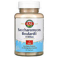 Цукороміцети Булоарді, 8 млрд КУО, Saccharomyces Boulardii, 8 Billion, KAL, 60 вегетаріанських капсул