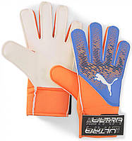 Вратарские перчатки Puma ULTRA Grip 4 RC синий, оранжевый Уни 9