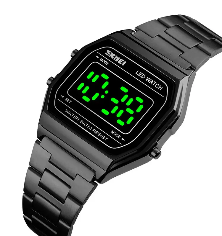 Мужские наручные часы Skmei 1646 (Черные) наручные часы мужские спортивные, электронные, армейские водостойкие - фото 2 - id-p2181342521