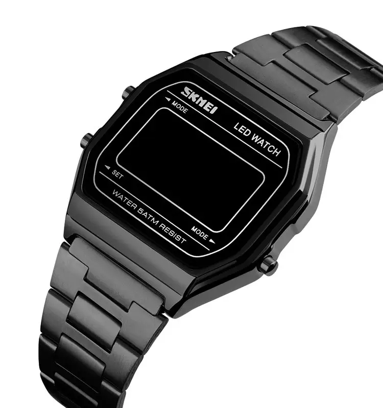 Мужские наручные часы Skmei 1646 (Черные) наручные часы мужские спортивные, электронные, армейские водостойкие - фото 4 - id-p2181342521