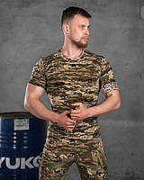Тактическая футболка хлопок пиксель, военная футболка пиксель для ЗСУ, футболка пиксель для военных