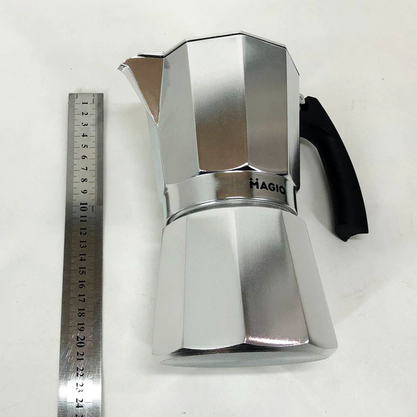 BTI Гейзерная кофеварка Magio MG-1003, кофеварка для индукционной плиты, гейзер для кофе - фото 4 - id-p2181351204