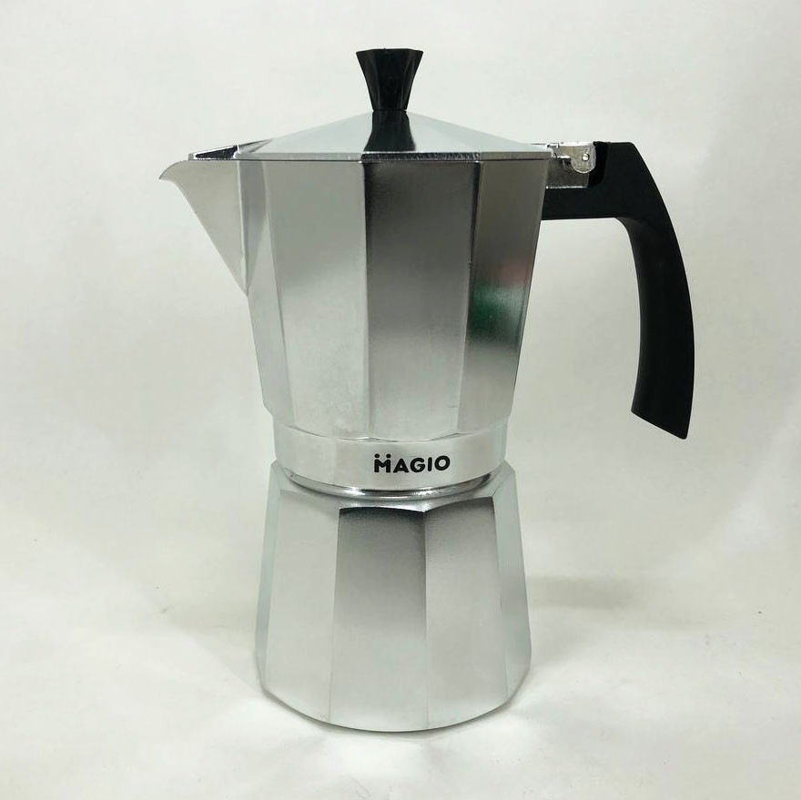BTI Гейзерная кофеварка Magio MG-1003, кофеварка для индукционной плиты, гейзер для кофе - фото 10 - id-p2181351204
