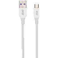 2E USB-A-MICROUSB, GLOW, 1M, WHITE (2E-CCAM-WH) Кабель