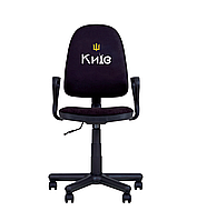 Кресло офисное Standart GTP сиденье ткань AB 04 спинка принт TA 15 Киев (Новый Стиль ТМ)