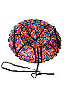 Надувные санки-ватрушка Kospa Усиленный Разноцветный Мазки 120 см ET, код: 8352793