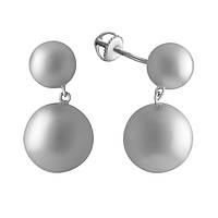 Серебряные серьги SilverBreeze без камней (2067702) IP, код: 6485954