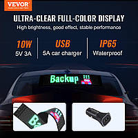 VEVOR Программируемая светодиодная вывеска, полноцветная светодиодная прокручивающаяся панель P6, DIY табло с