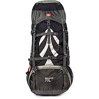 Рюкзак туристический Naturehike NH70B070-B, 70 л+5 л, черно-серый