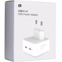 Зарядное устройство Armorstandart AMNWM3A 35W Dual USB-C Port Compact Power Adapter (ARM62264) c