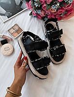 ЛІТО CHANEL PRADA DIOR LV HERMES Dior Sandals Black Logo 40 m sale