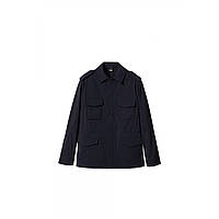 Тренч Mango chaqueta militar water repellent azul marino oscuro, оригинал. Доставка от 14 дней