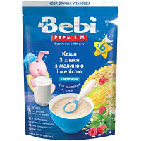 Детская каша Bebi Premium молочная 3 злака с малиной и мелиссой +6 мес. 200 г (8606019654368) m