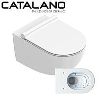 Унитаз подвесной Catalano Sfera 54 глазурь Cataglaze с плавным сиденьем 5SCSTP