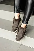 Жіночі черевики No Brand Лофери зимові Brown 38 w sale