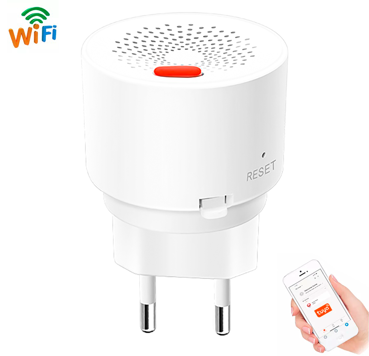 WiFi датчик природного газу USmart NGD-01w | Побутовий сигналізатор метану (CH4) з віддаленим керуванням Tuya