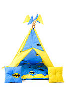 Вигвам детская игровая палатка Kospa Бетмен 160х115х115 см Голубой DH, код: 8244872
