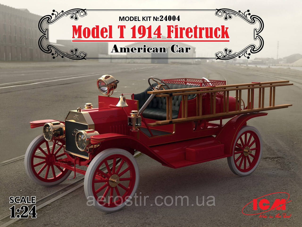 Model T 1914 Firetruek 1/24 ICM 24004, фото 1