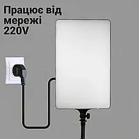 Светодиодная LED лампа для фотостудии на дистанционном управлении прямоугольная