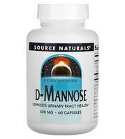 D-Mannose 500 mg Source Naturals, 60 капсул