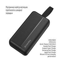 Батарея универсальная ColorWay 30 000 mAh High-power 2 PD/20W, QC/3.0, USB-C/Micro-USB (CW-PB300LPC2BK-PD) c