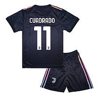 Детская футбольная форма CUADRADO 11 Ювентус 2021-2022 Adidas выездная 135-145 см (set3171_106303)