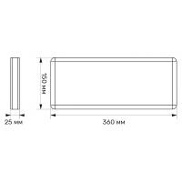 Светильник TITANUM LED аварійний ВИХІД односторонній 230V (TL-EM101-S) c