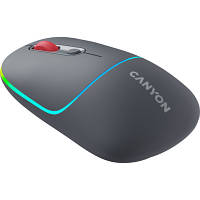 Мышка Canyon MW-22 Dual Band RGB Wireless Dark Grey (CNS-CMSW22DG) c