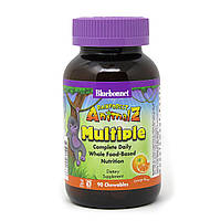 Мультивитамины для детей Bluebonnet Nutrition Rainforest Animalz Вкус Апельсина 90 жевательны UL, код: 1845340