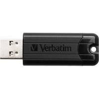 USB флеш наель Verbatim 16GB PinStripe Black USB 3.2 (49316) c