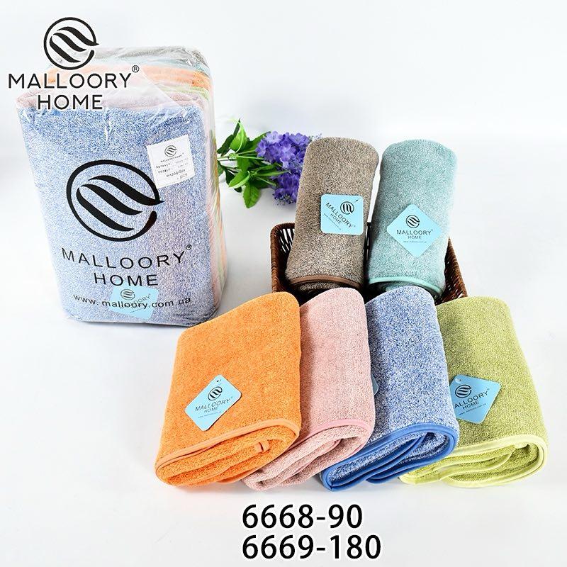 Рушник лицьовий 6 штук мікрофібра Malloory Home розмір 50*100 мікс кольорів