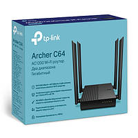 Маршрутизатор TP-LINK ARCHER C64 AC1200 4xGE LAN 1xGE WAN MU-MIMO (ARCHER-C64)