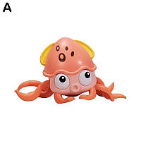 Дитяча розвиваюча іграшка Move Sprayed Octopus Мила цікава інтерактивна іграшка каталка Восьминіжка