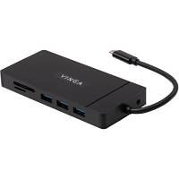 Концентратор Vinga USB-C 3.1 to VGA+HDMI+RJ45+3xUSB3.0+USB2.0+SD/TF+PD+Audio (VHYC10) c