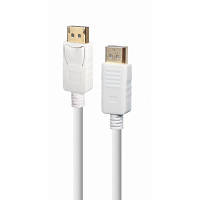 Кабель мультимедийный DisplayPort to DisplayPort 1.8m V1.2 Cablexpert (CC-DP2-6-W) c