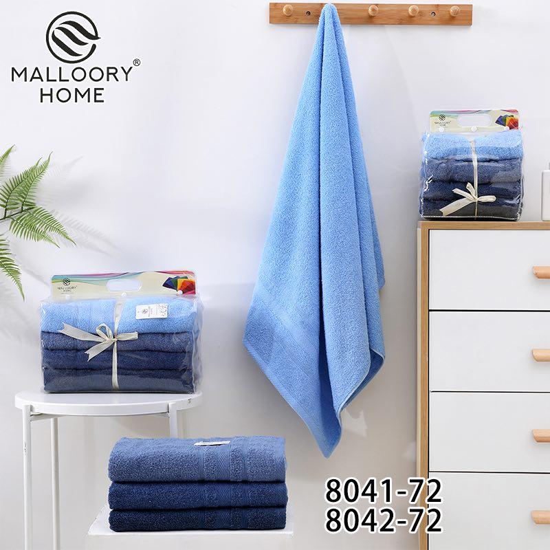 Рушник лицьовий 4 штуки махровий Malloory Home розмір 50*100 мікс кольорів