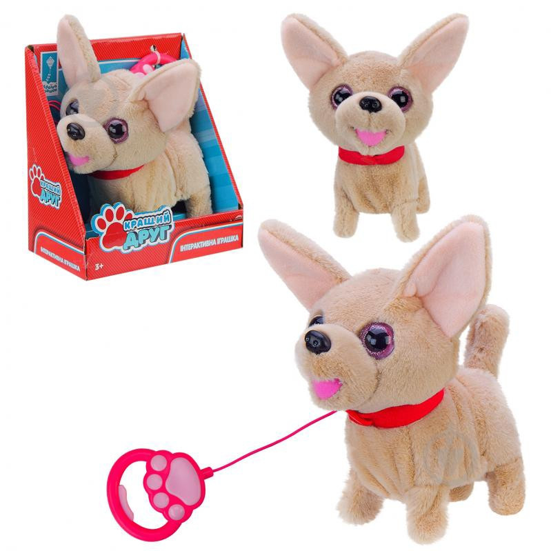 Собачка на повідці Кращий друг PL82304 Чихуахуа, гавкає, ходить, виляє хвостом, фото 1