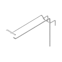 Крючки 10 см Ø 3 мм с Ценникодержателем на торговую сетку Металлические Одинарные